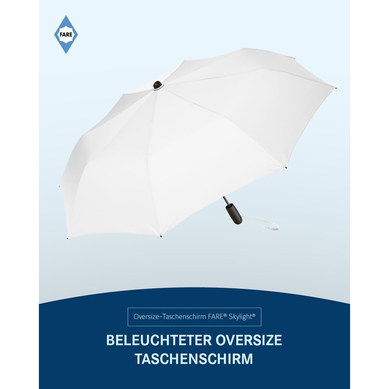 FARE Oversized Pocket Umbrella Skylight - Effective Umbrella with LED