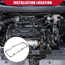 Hihaha No.03L103483C Valve Cover Gasket for Volkswagen Passat 2012-2014 / Inner Engine Cylinder Head Valve Cover Gasket/Durable Rubber / 1 Pcs Black