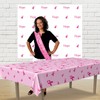 Beistle Pink Ribbon Tablecover Party Accessory (1 Count) (1/Pkg) 54