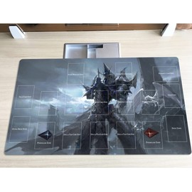 Mlikemat New Playmat Kaiba Seto Blue-Eyes White Dragon CCG TCG Card Game Mat + Free Bag (ZD014-217-A)