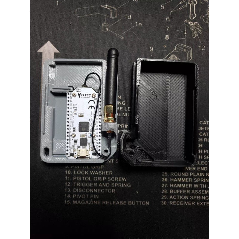 Case Heltec V3{v3.1 & 3.2} Pager *OVERSIZED* HOLDS2000mAh BATT. (