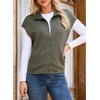 Dokotoo Womens Vest 2025 Fall Casual Turn-down Collar Zipper Up
