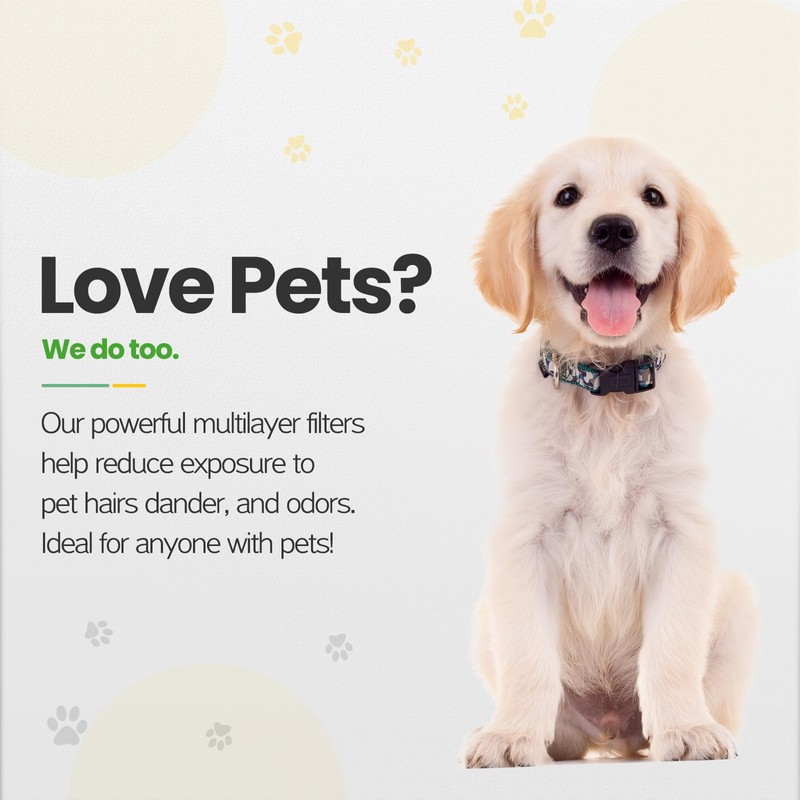 4 Pack FLT4825 HEPA Filter B Replacement with Activated Carbon