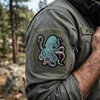 Patches for Backpacks,Octopus Patches Embroidered Tactical Patches, Military Style Hook