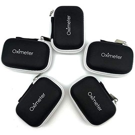 OxíMetro Bolsa, Bolsa de almacenamiento para oxímetro de dedo, bolsa de almacenamiento compacta con cremallera para oxímetro de pulso de la yema de...