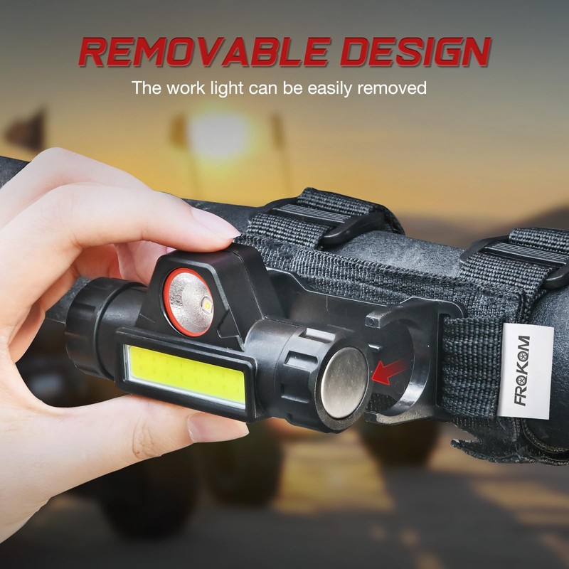 Frokom UTV Dome Light, Roll Bar Cage Mount Interior Lights,