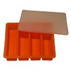 Silicone Standard Size Butter Mold Tray with Lid Buttermeister (Orange)
