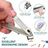Nail Clippers for Seniors, 360 Degree Rotary Fingernail and Toenail