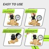 RVMATE RV Water Pressure Regulator with Adjustable Knob, Brass Lead-Free