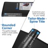 Sooez 30-Pocket Binder with Plastic Sleeves 8.5x11 (Black), Heavy Duty