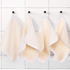 Toallas Exfoliantes de Nailon Tatuo 10 Paquetes - Borde Blanco