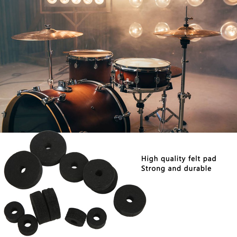 21Pcs Cymbal Replacement Accessories Felts Sleeves Wing Nuts Washers for