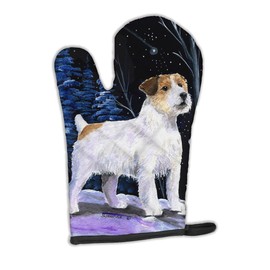Caroline's Treasures SS8388OVMT Starry Night Jack Russell Terrier Oven Mitt Heat Resistant Thick Oven Mitt for Hot Pans and Oven, Kitchen Mitt Protect Hands, Cooking Baking Glove