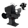 4 Blades Heat Powered Fireplace Fan Self Starting Temperature Resistant