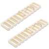 HIRAISM Belt Hanger Tie Hanger Stylish Storage 10 Pieces (White,