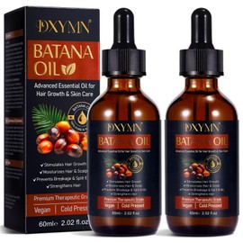 Batana Oil for Hair Growth - 100% Natural Botana Oil from Honduras, Eliminate Hair Split Ends, Restores Damaged Hair and Scalp, Enhances Hair Radiance Nourishment, All Hair Types (1 Pack 1x60ML)