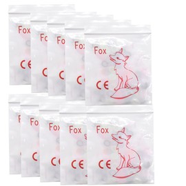 1000Pcs (10Bag) Orthodontic Elastics Bands,4.5 Oz Colorful Dental Orthodontic Elastic Rubber Bands Braces (Fox 1/4")