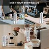 NewlukPro M7 Coffee Grinder Manual,Capacity 35g,Sharp Heptagonal Burr,External 48 Grinding