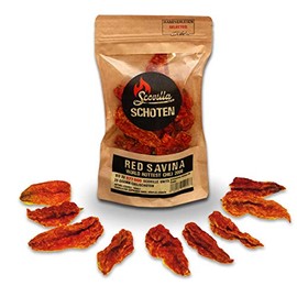 Scovilla s Red Savina Pods, Dried, 20 g