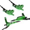 Hapihom Hydraulic Disc Brake Set, 4-Piston Bicycle Hydraulic Disc Brake,