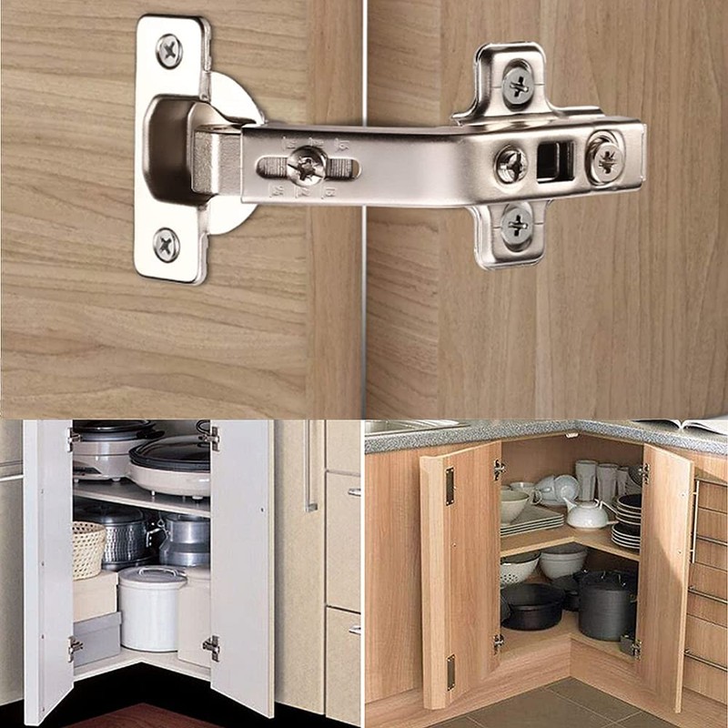 2 Pack 135 Degree Folden Door Hinges,Corner Kitchen Cabinet/Folden Door