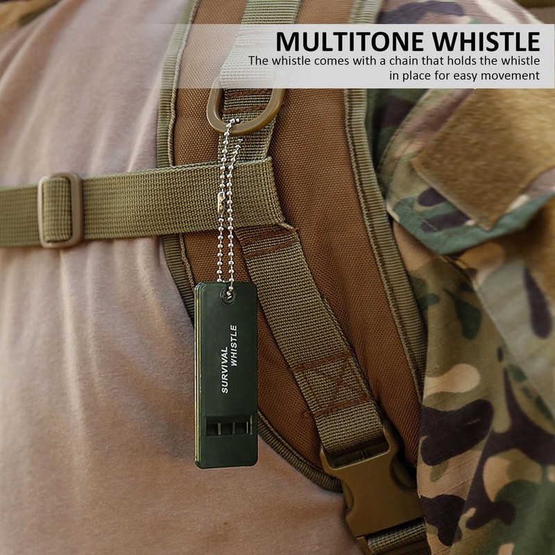 1 Multifunctional Outdoor Compass with Lanyard, 1 Survival Whistle, Map