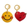 U-PICK Coin Shaped Edy Leather Keychain 500 Yen Coin Storage