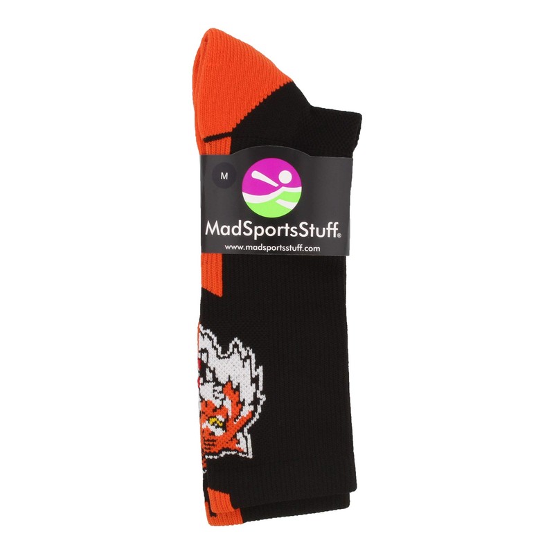 MadSportsStuff Tigers Logo Athletic Crew Socks (Multiple Colors)