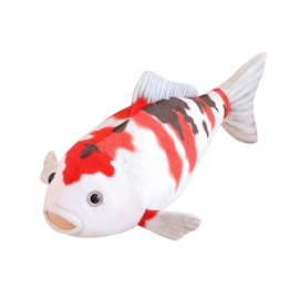 Giant Simulation Carp Plush, Fish Pillows Decorative Cushion in the Shape of a Real Fish, 3D Big Fish Shaped Decorative Cushion Soft Plush Koi Carp (Red and White, 72 x 20 x 30 cm)
