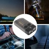 Mini Flashlight Portable Rechargeable Buzzer Alarm Keychain Light for Camping