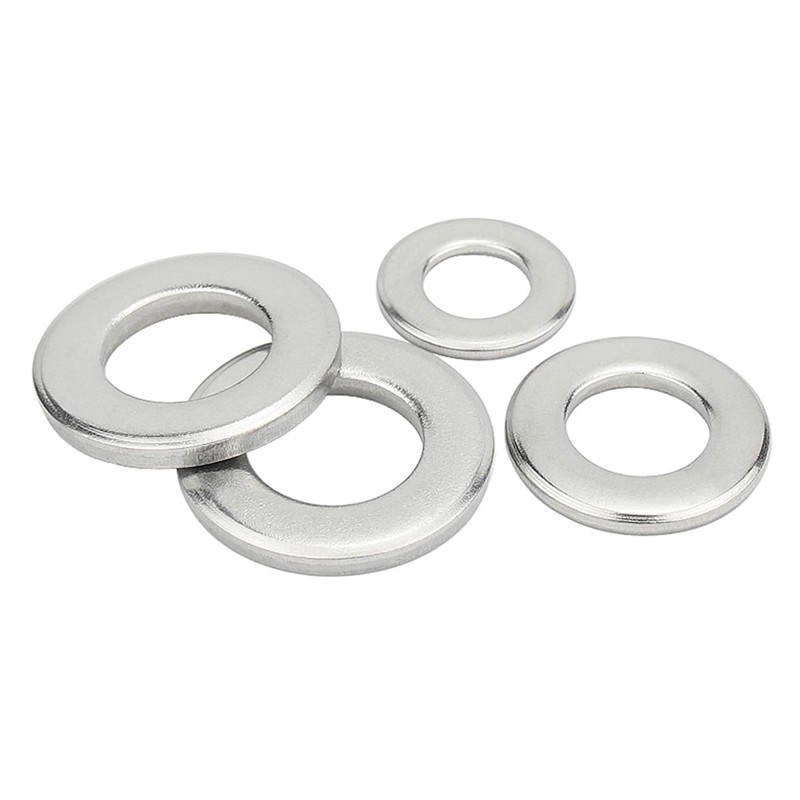 Junter M3 200pcs A2 Stainless Steel Normal Flat Washer DIN125
