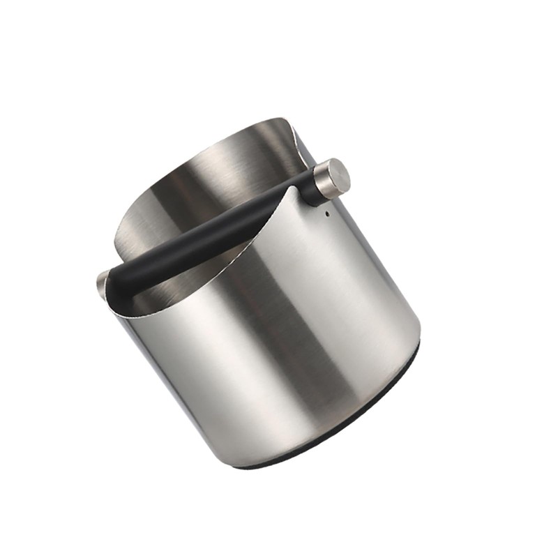 Espresso Knock Box, Stainless Steel Coffee Grounds Container with Removable