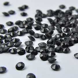 ZKC 8mm 2000PCS Crystal Acrylic Diamond Vase Fillers Beads for Wedding Centerpiece Table Scatter Shower Party Vase Beads Decorations(Black)