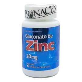 Gluconato De Potasio, Magnesio Y Zinc Pronacen (3 Frascos) Sabor Sin Sabor