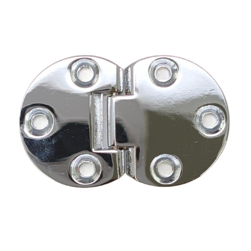 DIY Partner 2-Piece Drop Hinge, Chrome Plated/GB Plated, Recessed Type