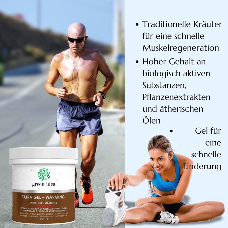 TOPVET Tatra Warming Herbal Gel for Aching Joints and Muscles,