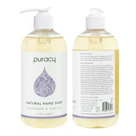 Puracy Jabón Gel Natural Lavado Manos Hipoalergénico Vegano Biodegr