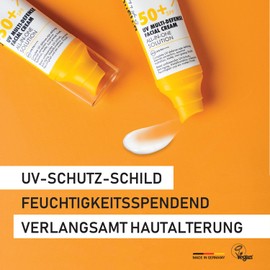 Vitayes 5-in-1 Multischutz Sonnencreme, Sonnenschutz LSF 50+ SPF, gegen Hautalterung, gegen Unreinheiten, mattierend, Anti Aging, Sonnenmilch für Gesicht, 50ml