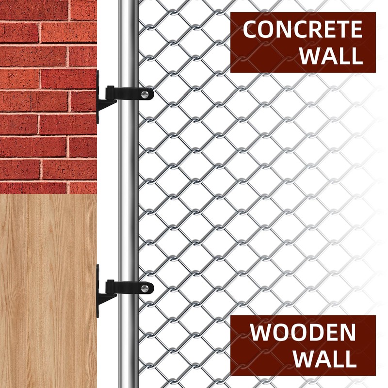 4 Pairs Wall Mount Gate Hinge, 1-5/8'' Heavy Duty Pipe