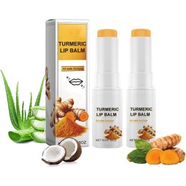 Bálsamo Labial Blanqueador con Cúrcuma, Exfolia Suavemente, Hidrata los Labios Secos y Ásperos, Se Absorbe Rápidamente y Aporta un Brillo Natural, 5 g