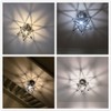 Clear Glass Star Flush Mount Moravian 8'' Star Ceiling Light