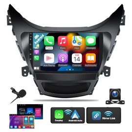 2+32G Android 13 Car Stereo for Hyundai Elantra 2011 2012 2013 with Carplay Android Auto Mirror Link Change Wallpaper Theme 9 inch Touchscreen Radio FM RDS HiFi Bluetooth WiFi GPS+ AHD Camera & MIC