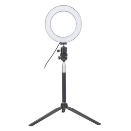 Tosuny LED Ring Light, USB Selfie Ring Light, LED Fill Light with Desktop Tripod and Selfie Stick, LED Video Ring Light Lamp Set for Photography
