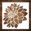 Large 12x12 Inch Dahlia Stencil for Painting on Wood, Canvas,