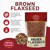 Spicy World Brown Flaxseed 2 LB Bag - Non-GMO, Whole,