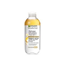 Garnier Skin Active Biphase, Acqua micellare tutto in 1 – Trucco tenace/waterproof 400 ml