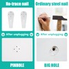 Auvotuis 20Pcs Non-Trace Wall Picture Hooks, Invisible Plastic Traceless Nail