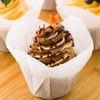 Restaurantware Daffodil Petal Baking Cups: White 1.3-oz Grease Proof Paper