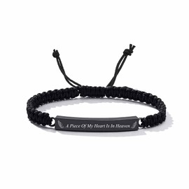 Cremation Bracelet for Ashes - Adjustable Stainless Steel Urn Bangle, Memorial Keepsake Jewelry for Men Women (Mom)
