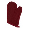 DII Basic Terry Collection 100% Cotton Quilted, Oven Mitt, Wine,